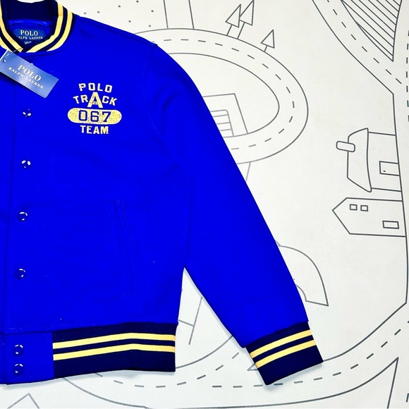 Polo Ralph Lauren Logo Double-Knit Baseball Jacket - Picture 3 of 4